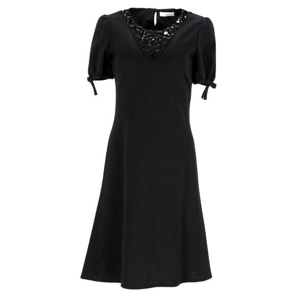PUCCI Dresses & Skirts - Emilio Pucci Frenze Beaded Dress in Black Polyester